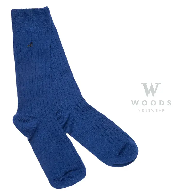 Royal Blue Bamboo Socks