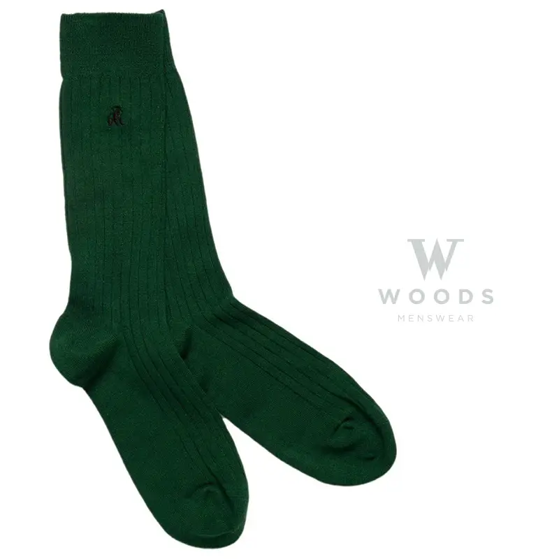 Racing Green Bamboo Socks