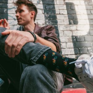 Black Bicycle Bamboo Socks - Image 2