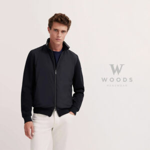 Bugatti Navy Hybrid Bomber Jacket
