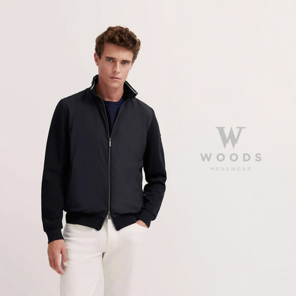 Bugatti Navy Hybrid Bomber Jacket