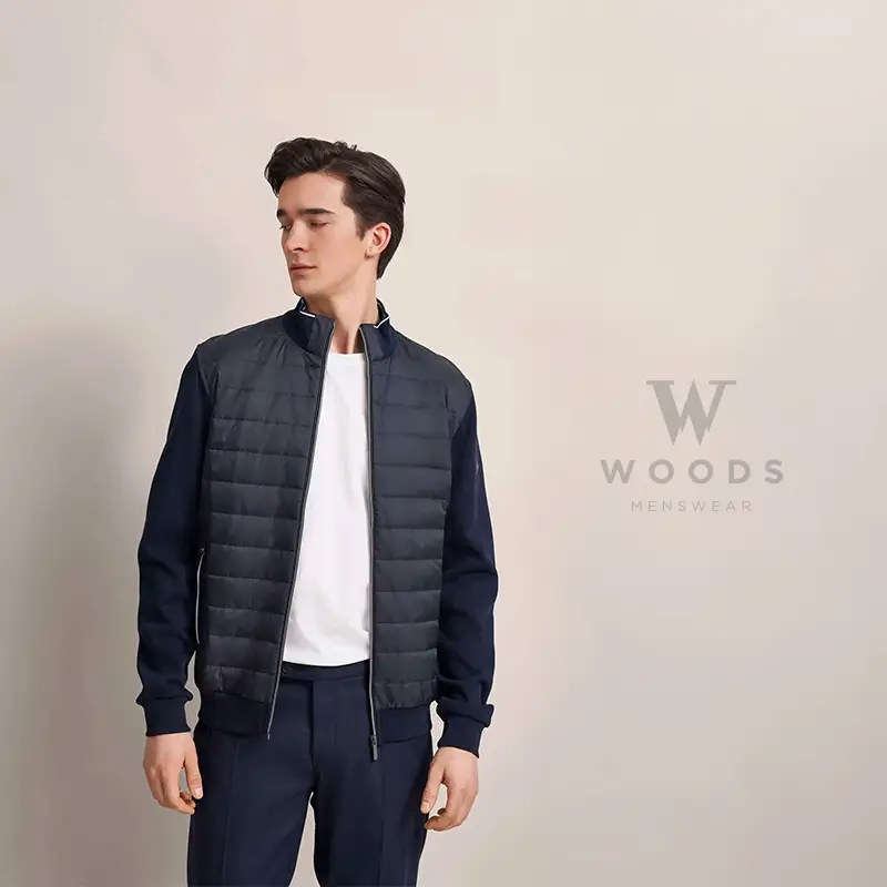 Bugatti Navy Hybrid Sweat Jacket