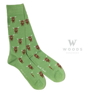Highland Cow Bamboo Socks