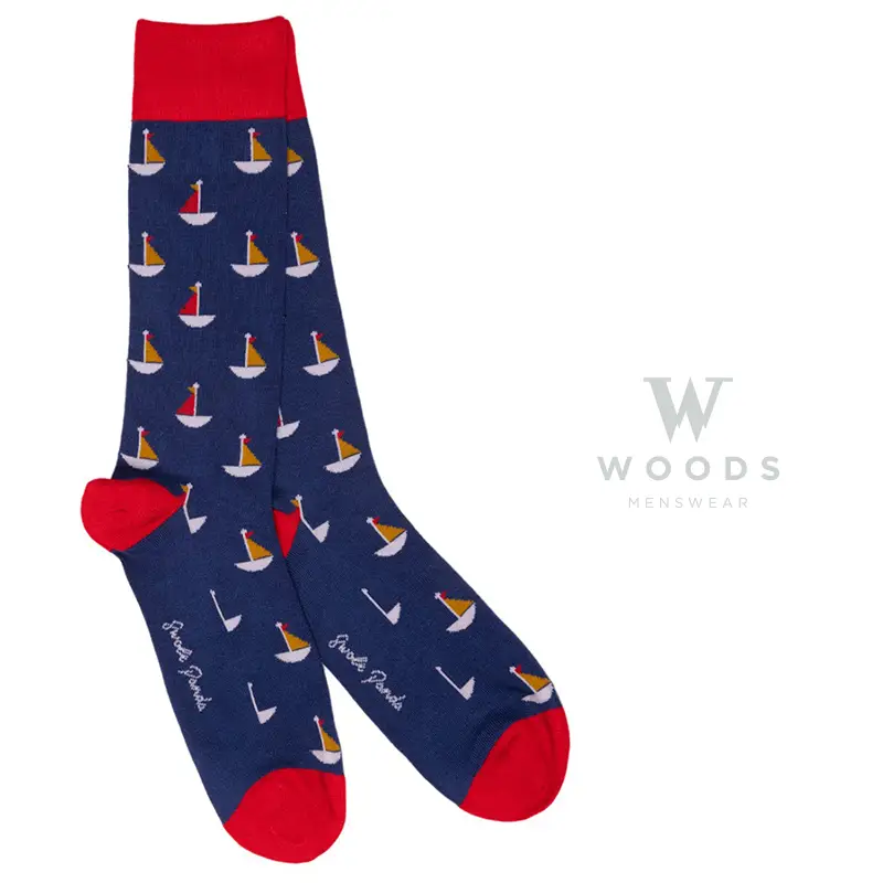 Sailing Boat Bamboo Socks