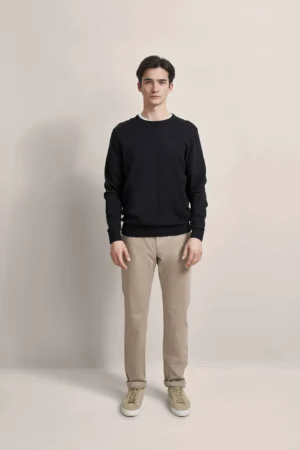 Bugatti Black Cotton Crew Neck Sweater - Image 2