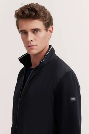 Bugatti Navy Hybrid Bomber Jacket - Image 2