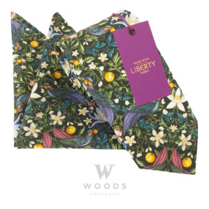 Forbidden Fruit Cotton Tie & Pocket Square Made with Liberty Fabric