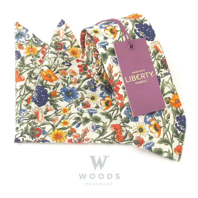 Rachel Cotton Tie and Pocket Square Liberty Fabric