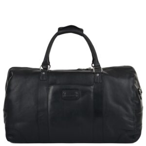 Mens Leather Travel Bag Black : Francis - Image 2