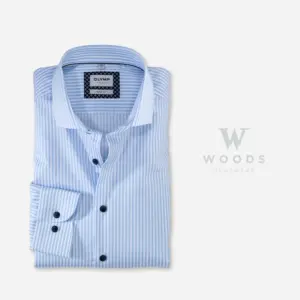 OLYMP Level Five Body Fit Bengal Stripe Business Shirt